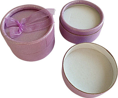 

Aumni Crafts Cardboard Ring box [For Ring/Coin/Pendant Gift Packing] 53x36mm Round Lavendar (Pack of 5 pieces) Cardboard Ring Coin Box Vanity Box(Lavendar)