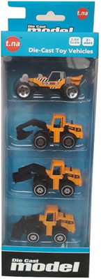 

K&P Collection Die Cast Vehciles Pack of 4 (Small)(Yellow)