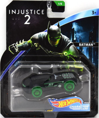 

Hot Wheels BATMAN INJUSTICE 2 1/5 DC CHARACTER CARS(BLACK WITH GREEN)