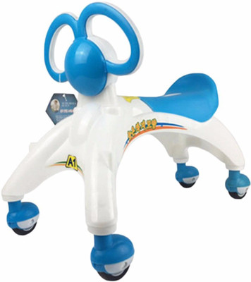 

FOBHIYA Wiggle Car Ride High quality mute wheel twist car kids Scooter Baby Walker Tricycle Bike Ride On Toys Gift for Baby (Blue)(Blue)