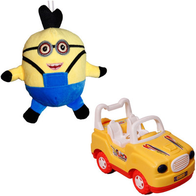 

Red Ballons Combo of Super stunt car and Minnos - 30 Cms(Multicolor)