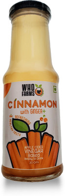 

WhoFarms Apple Cider Vinegar Drink - Cinnamon with Ginger (200 ml - pack of 6) Vinegar(200 ml, Pack of 6)