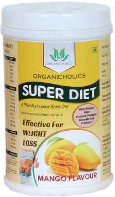 

ORGANICHOLICS Super Diet Meal Replacement Shake For Weight Loss (Mango Flavour)(454 g)