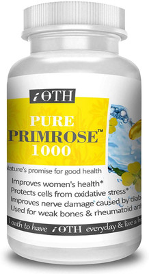 

iOTH Pure Primrose 1000, Best Professional 100% Natural Evening Primrose Oil, 1000 mg(50 No)