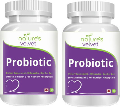 

Natures Velvet Lifecare Probiotics, 30 Capsules - Pack of 2(60 No)