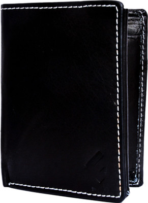 

Fustaan Men Casual Black Genuine Leather Wallet(11 Card Slots)