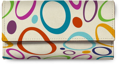 

VKEXCLUSIVE Girls Multicolor Genuine Leather, Canvas Wallet(4 Card Slots), Vk-wl0033