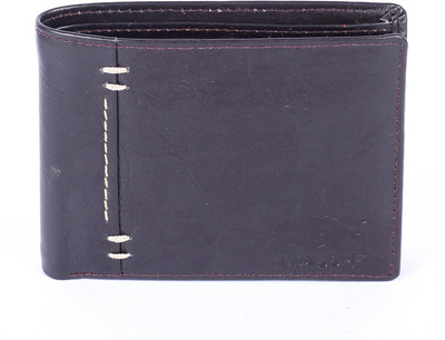 

swaggler Men Black Genuine Leather Wallet(3 Card Slots), Brown