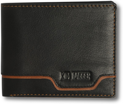 

Kim Jagger Men Black Genuine Leather Wallet(7 Card Slots)