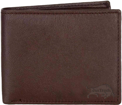 

Justrack Men Brown Genuine Leather Wallet(3 Card Slots)