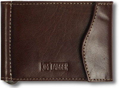 

Kim Jagger Men Brown Genuine Leather Wallet(9 Card Slots), Dark brown