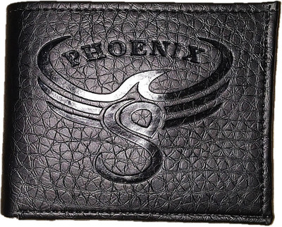 

Phoenix Men Black Artificial Leather Wallet(4 Card Slots)
