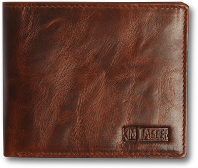 

Kim Jagger Men Brown Genuine Leather Wallet(9 Card Slots)