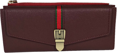

cereta Girls Maroon Artificial Leather Wallet(11 Card Slots)
