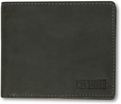 

Kim Jagger Men Green Genuine Leather Wallet(12 Card Slots), Dark green