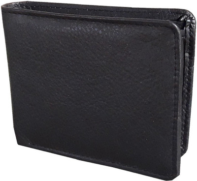 

HEENA FASHION Men Black Genuine Leather Wallet(9 Card Slots)