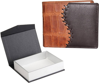 

JusTrack Men Brown Genuine Leather Wallet(7 Card Slots)