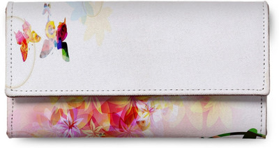 

VKEXCLUSIVE Girls Multicolor Genuine Leather, Canvas Wallet(4 Card Slots), Vk-wl0086