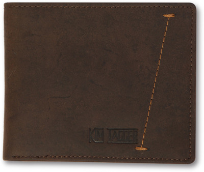 Kim Jagger Men Brown Genuine Leather Wallet(12 Card Slots)