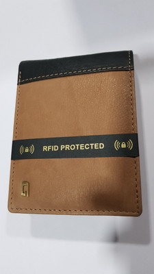 

Gear Men Casual Tan Genuine Leather Wallet(3 Card Slots)