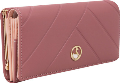 

BeeFashionable Women Pink Artificial Leather Wrist Wallet(8 Card Slots), Light pink