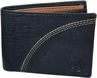 

SA Enterprises Boys Black Artificial Leather Wallet(3 Card Slots)