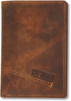 

Kim Jagger Men Tan Genuine Leather Wallet(8 Card Slots)