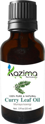 

KAZIMA Curry Leaf Essential Oil (15ML) Pure Natural & Undiluted For Skin care & Hair treatment(15 ml)