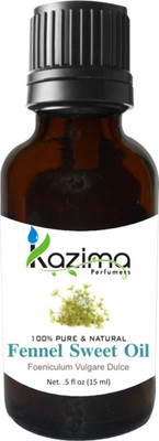 

KAZIMA Fennel Sweet Essential Oil (15ML) Pure Natural & Undiluted For Skin care & Hair treatment(15 ml)