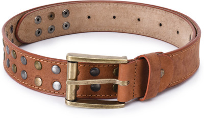 

Phive Rivers Men Casual Tan Genuine Leather Belt