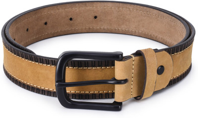 

Phive Rivers Men Casual Yellow Genuine Leather Belt, Mustard