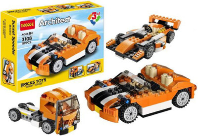 

Akrobo Architect Series 3 in 1 Construction Building Blocks Bricks Toys 119 Pcs(Multicolor)