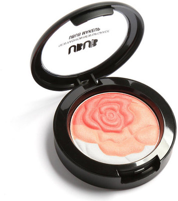 

UBUB Rose Flower Baked Blusher Palette Sweet Charming Cheek, 3 Colors Mineral Blush FaceFoundation Contour Makeup Natural Creamy Powder(Orange)