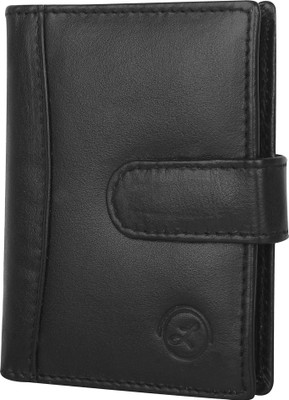 

LIMERENCE Unisex Genuine Leather Top Grain Card Holder 24 Card Holder(Set of 1, Black)