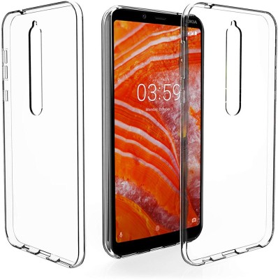 Coolcase Back Cover for Nokia 3.1 Plus(Transparent, Grip Case, Silicon, Pack of: 1)