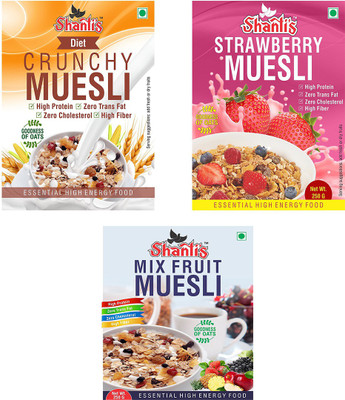 

Shanti's Muesli (Pack of three flavors)(250 g, Box, Pack of 3)