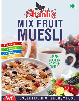 

Shanti's Mix Fruit Muesli 250 Gm Box (Set of 2)(250 g, Box, Pack of 2)