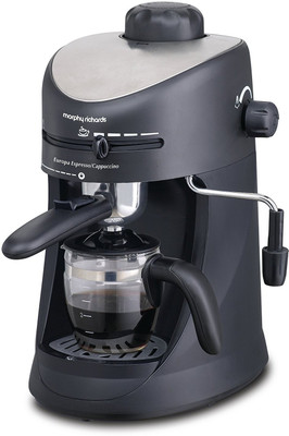 Morphy Richards New Europa Espresso/Cappuccino CM 4 Cups Coffee Maker(Black)