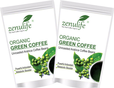 

Zenulife New Organic Herb Premium Green Coffee Beans/ 100% Pure & Natural 500 GM Pack of 2 (1 KG) Instant Coffee 500 g(Pack of 2)