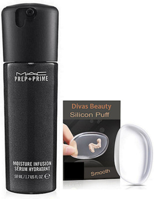 

divas beauty Silicon puff & Prep - Prime Moisture Ifrusion Face Serum(Set of 2)