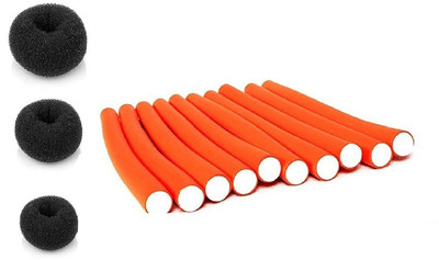 

Bueno Combo Of 13 Pcs Hair Styling Tool For Girls And Women, Donuts Bun Maker And Hair Stick Rollers Tool For Salon, Parlour And Home Use, Pack Of 1(Set of 13)