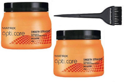 

Professional kit Hair Brush & Matrix Opti Care Staright Smooth Spa Pack Of 2 (Set of 3)(Set of 3)
