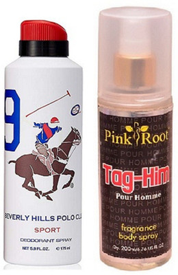 

Pink Root TAG-HIM MIST 200ML WITH BHPC POLO WHITE DEO 175ML(Set of 2)