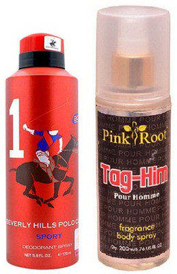

Pink Root TAG-HIM MIST 200ML WITH BHPC POLO RED DEO 175ML(Set of 2)