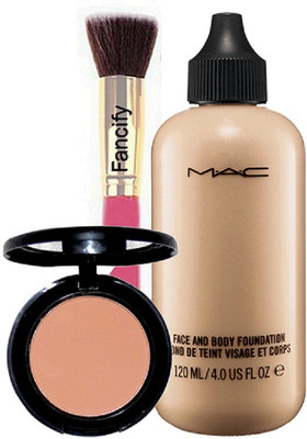 

Fancify Makeup Brush&mac Face&Body Foundation & Blusher(Set of 3)