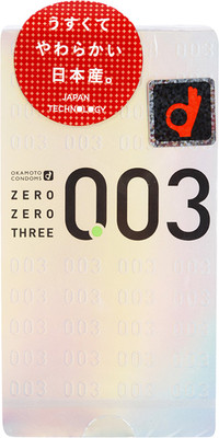 Okamoto Thin Condom - 003 (0.03mm) - L Size - (Contains 12 pcs) - Made in JAPAN Condom(Set of 12, 1S)