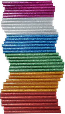 

AsianHobbyCrafts Multicolor glitter coloured glue sticks - 15 ml