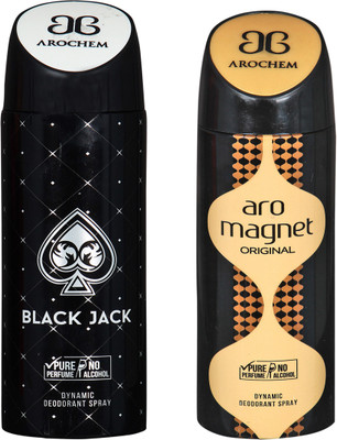 

Arochem A-38 DEODORANT SPRAY NO ALCOHOL PURE PERFUME DYNAMIC BODY APRAY Deodorant Spray - For Men & Women(200 ml, Pack of 2)