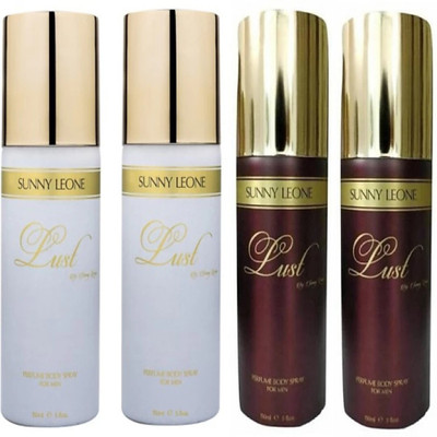 

Sunny Leone LUST Perfume Body Spray - For Men(600 ml, Pack of 4)
