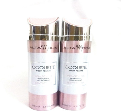 

ALTA MODA COQUETTE Perfume Body Spray - For Women(400 ml, Pack of 2)